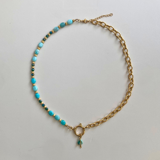 Collier Alizée • pierres d'amazonite