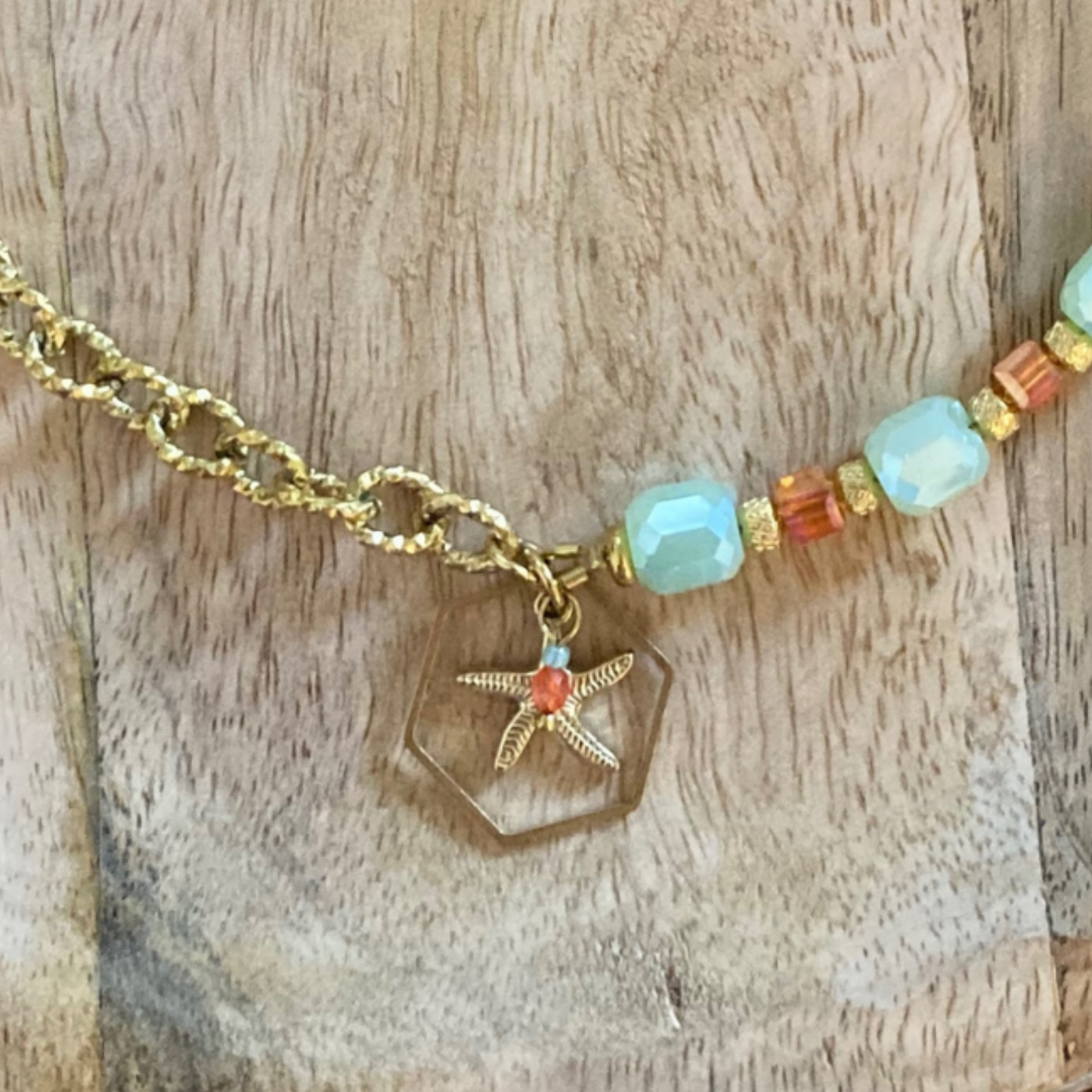 Collier Calliope • charm étoile de mer