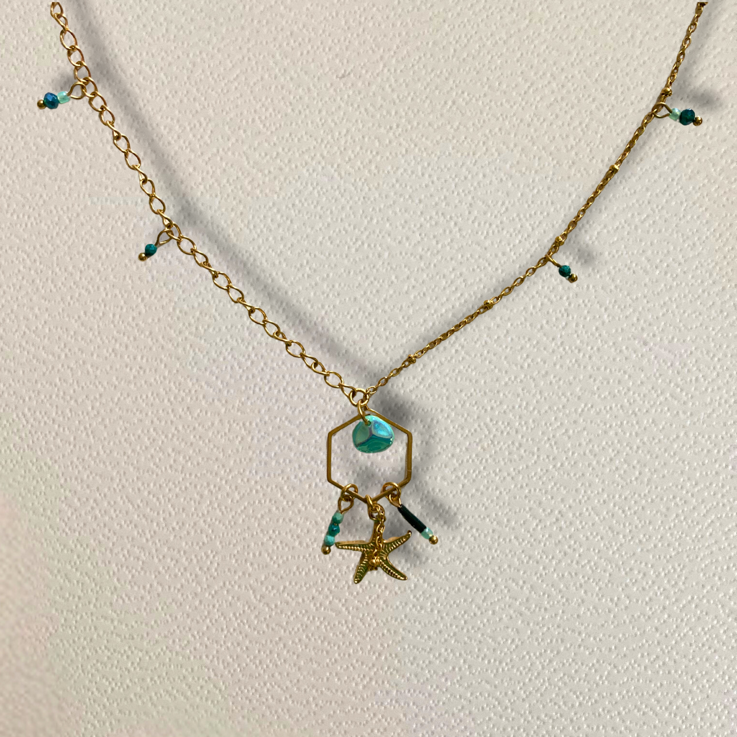 Coffret duo « Trésors marins » • collier et créoles