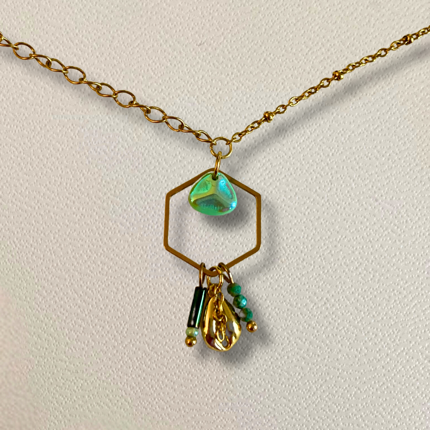 Collier Méra • pendentif "à la plage"