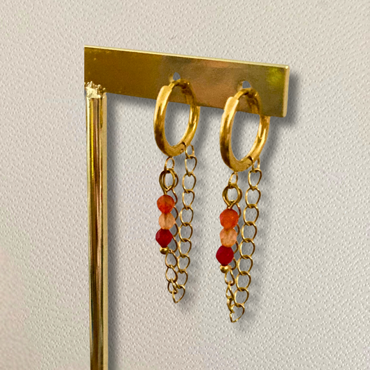 Créoles Agata ♢ pierres d'agate