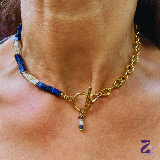 Collier Tulizuli • pierres Lapis Lazuli