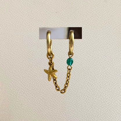 Chainette 6 • charm étoile de mer