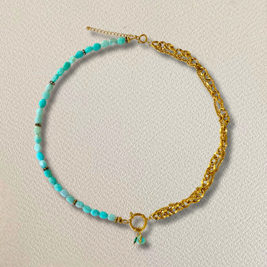 Collier Alizée • pierres d'amazonite