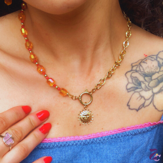 Coffret duo « Dans les dunes » • collier et créoles