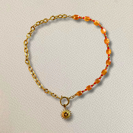 Collier lumineux Alma • charm soleil