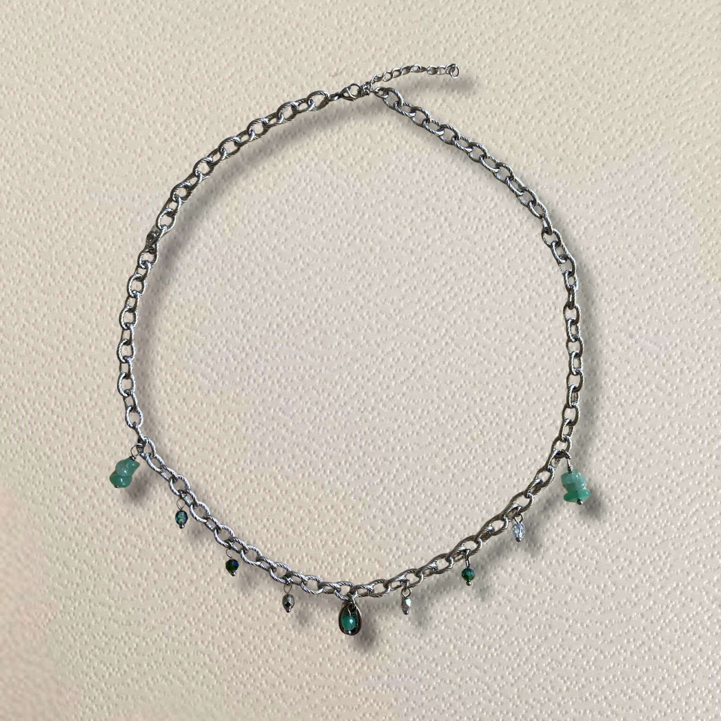 Collier argenté • charm coquille cauri