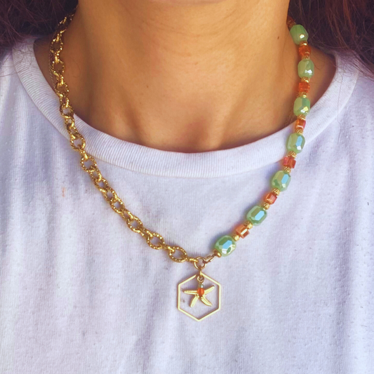 Collier Calliope • charm étoile de mer