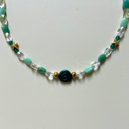 Collier irisé Lucélia • Oeil de Sainte Lucie