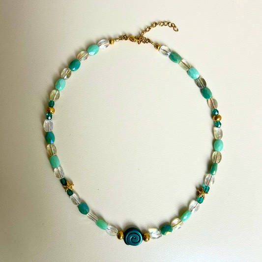 Collier irisé Lucélia • Oeil de Sainte Lucie
