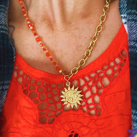 Collier solaire Solal ♢ pierres d'agate