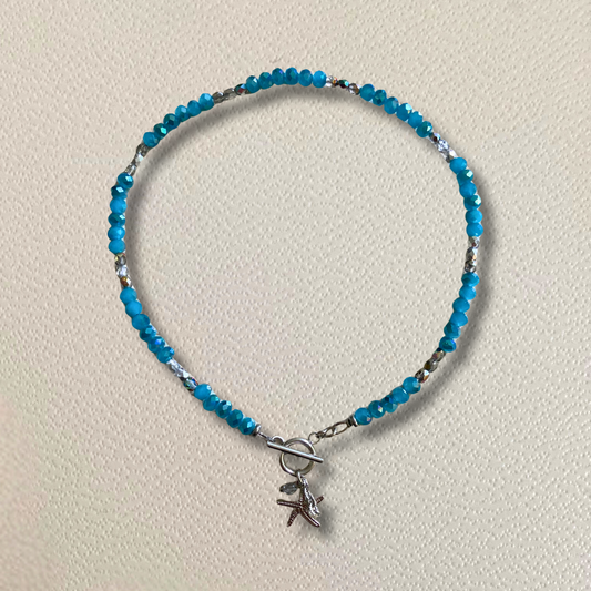 Collier argenté • charm étoile de mer