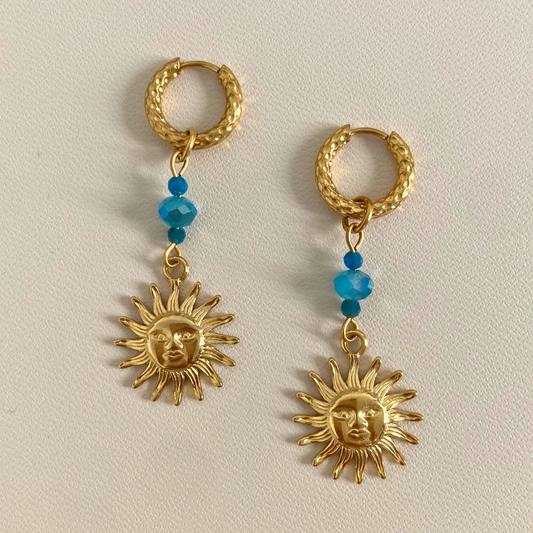 Créoles ciselées Artemis • charm soleil